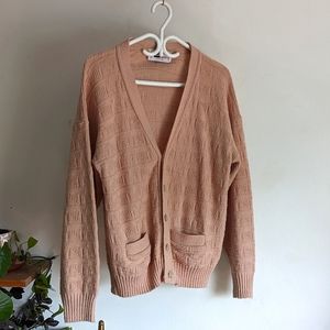 Knitted Pink Cardigan